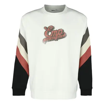 EMP Stage Collection Jumper with old-school EMP logo Sweatshirt off white