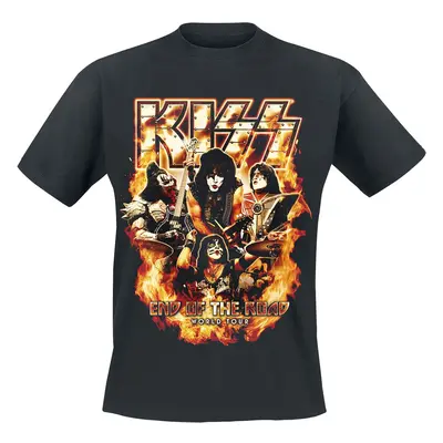 Kiss EOTR Tour 2023 On Fire T-Shirt black