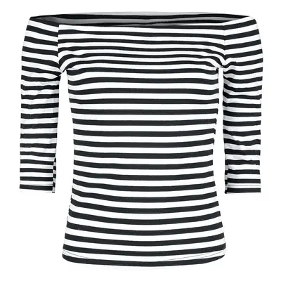 Forplay Stripes Longsleeve Long-sleeve Shirt black white