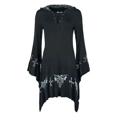 Gothicana by EMP Gothicana X Anne Stokes - Short dragon dress Short dress black