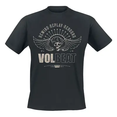 Volbeat Skullwing - Rewind, Replay, Rebound T-Shirt black