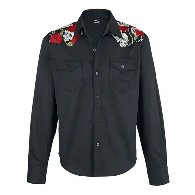 Banned Skull Rose Longsleeve black