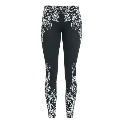 Black Premium by EMP Black leggings with detailed print Leggings black