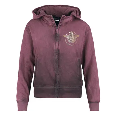 Sabaton Valor Courage Honor Hooded zip wine red