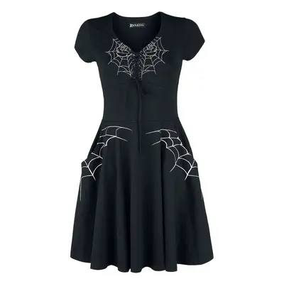 Rockabella Black Widow Dress Short dress black white