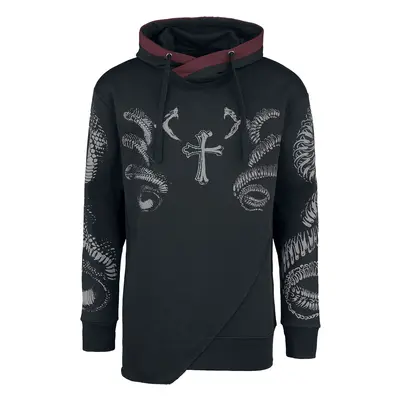 Black Premium by EMP Snake print hoodie Hooded sweater black