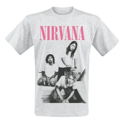 Nirvana Bathroom Photo T-Shirt mottled grey