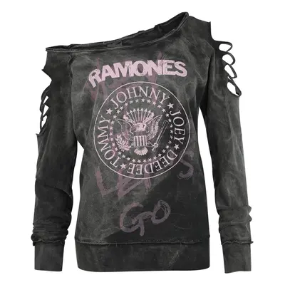 Ramones Pink Logo Sweatshirt black