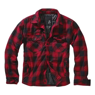 Brandit Lumberjacket Between-seasons Jacket black red