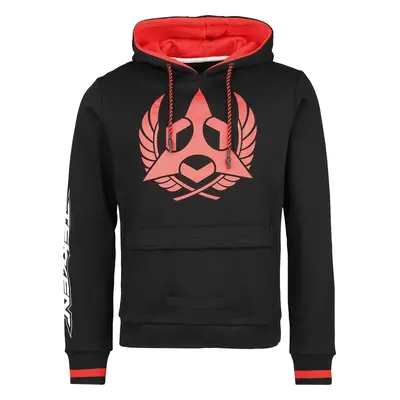 Tekken Mishima Zaibatsu Hooded sweater black red