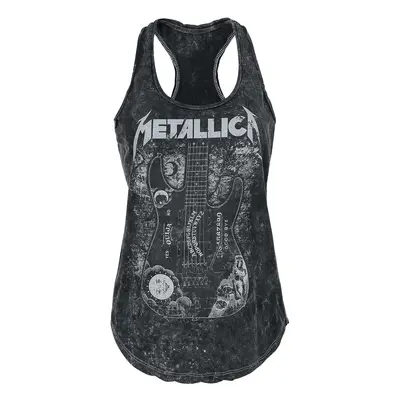 Metallica Ouija Guitar Top black