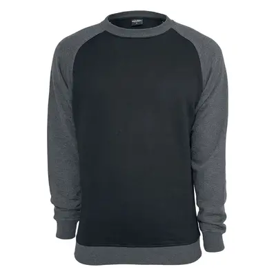 Urban Classics 2-Tone Raglan Crewneck Sweatshirt black charcoal