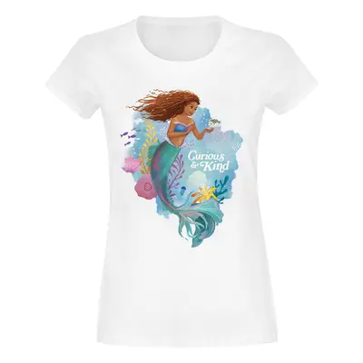 The Little Mermaid Curious And Kind T-Shirt white