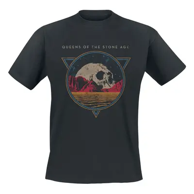 Queens Of The Stone Age Planet Skull T-Shirt black