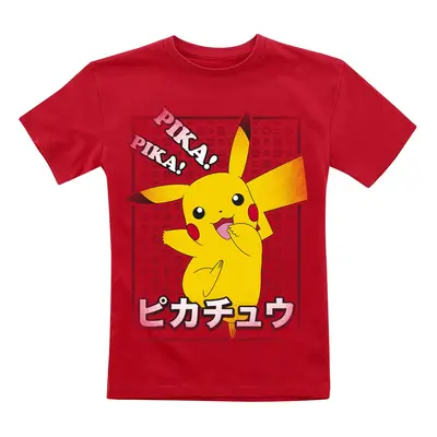 Pokémon Kids - Pikachu Pika, Pika! T-Shirt red