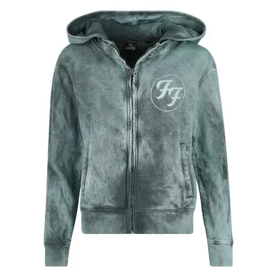 Foo Fighters Logo Space Blue Hooded zip green