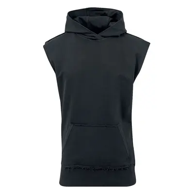 Urban Classics Open Edge Sleeveless Hoodie Hooded sweater black