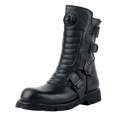 New Rock Crust Black Boots black