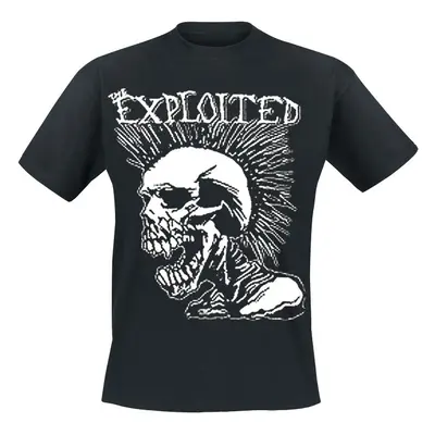 The Exploited Mohican Skull T-Shirt black