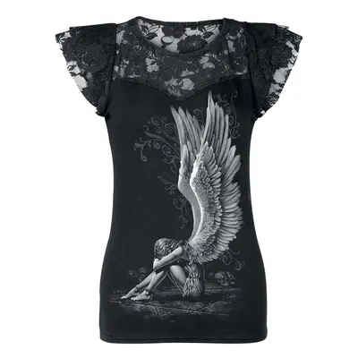 Spiral Enslaved Angel T-Shirt black