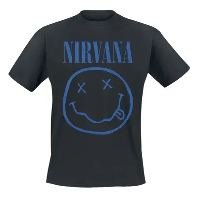 Nirvana Blue Logo T-Shirt black