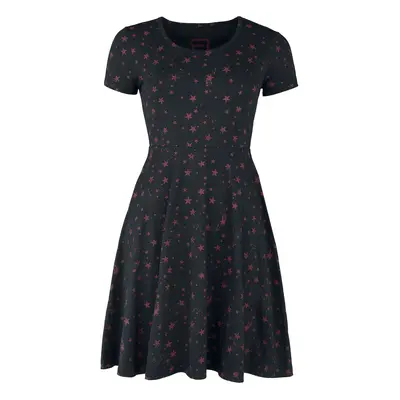 RED by EMP Dress with all-over star print Short dress black red