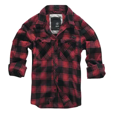 Brandit Checkshirt Flanel Shirt red black