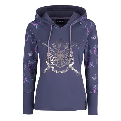 Harry Potter Hogwarts Crest Hooded sweater lilac