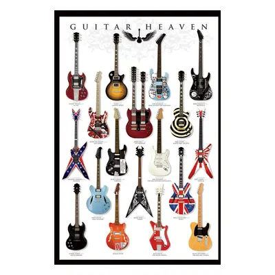 Guitar Heaven Guitars Poster multicolour