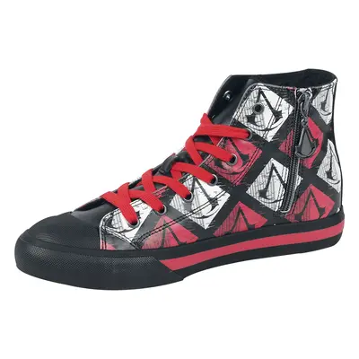 Assassin's Creed Logo Sneakers High black red