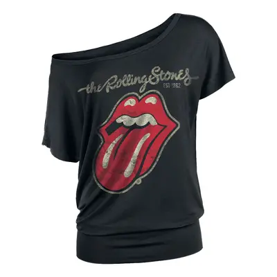 The Rolling Stones Plastered Tongue T-Shirt black