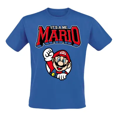 Super Mario Varsity T-Shirt blue