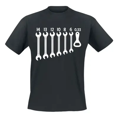 Alcohol & Party Bottle Opener T-Shirt black