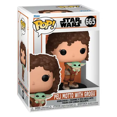 Star Wars The Mandalorian - Peli Motto with Grogu vinyl figurine no. 665 Funko Pop! multicolor