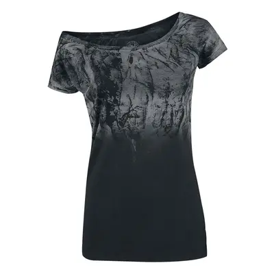 Outer Vision Marylin Spatolato T-Shirt black grey