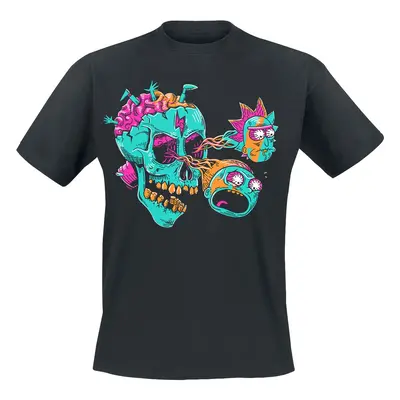 Rick And Morty Eyeball Skull T-Shirt black