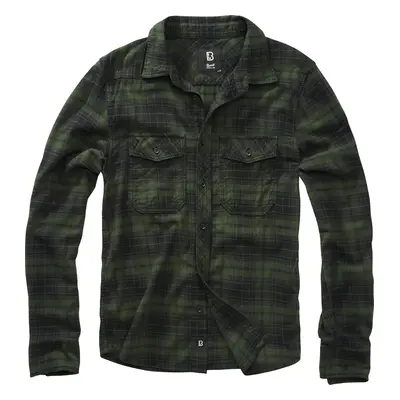 Brandit Checkshirt Flanel Shirt green