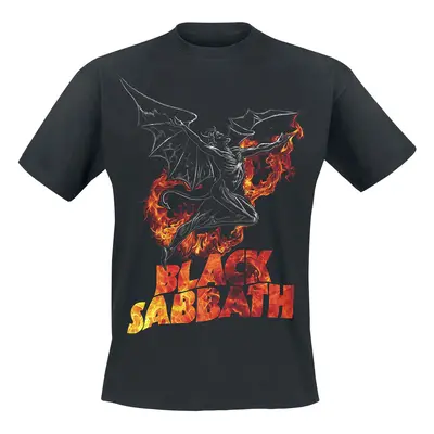 Black Sabbath Burning Demon T-Shirt black