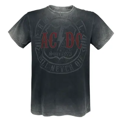 AC/DC Rock & Roll - Will Never Die T-Shirt dark grey