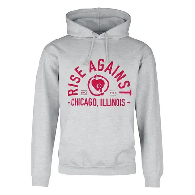 Rise Against Classic Arch Hooded sweater mottled grey