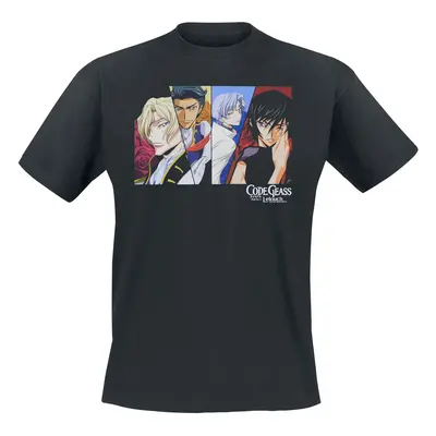 Code Geass Group squares T-Shirt black