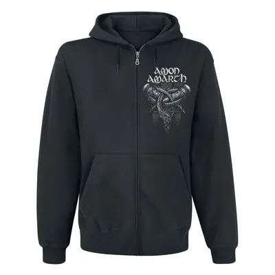 Amon Amarth Carved Skull Hooded zip black