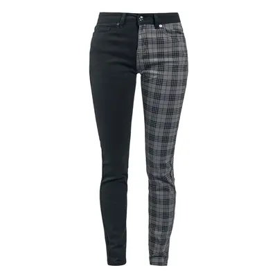 Rock Rebel by EMP Skarlett Cloth Trousers black grey