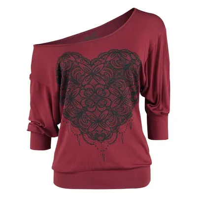 Full Volume by EMP So Fast And Loose Long-sleeve Shirt burgundy