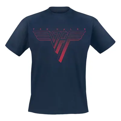 Van Halen Classic Red Logo T-Shirt navy