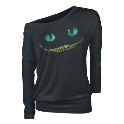 Alice in Wonderland Cheshire Cat - Smile Long-sleeve Shirt black