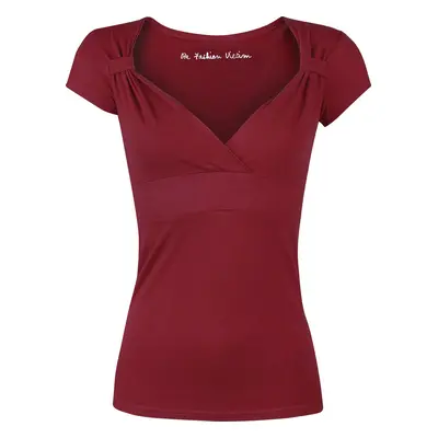 Black Premium by EMP Fashion V-Top T-Shirt burgundy