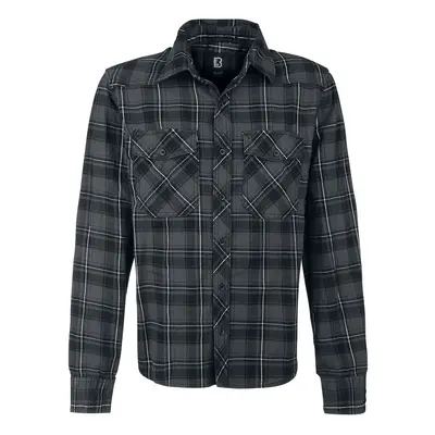 Brandit Checkshirt Flanel Shirt grey black white