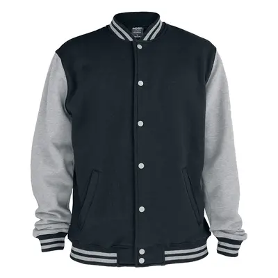 Urban Classics 2-Tone College Varsity Jacket black grey