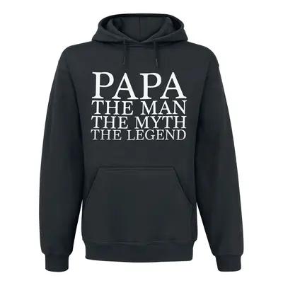 Family & Friends Papa - The Man Hooded sweater black